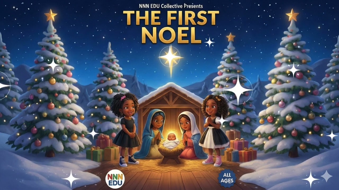 The First Noel 🌟👶 Classic Nativity Christmas Song | NNN EDU Marsha & Friends