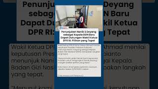 Penunjukan Nanik S Deyang Sebagai Kepala Bgn Dapat Dukungan Dasco Dinilai Pilihan Tepat