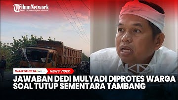 Jawaban Dedi Mulyadi seusai Diprotes Warga Gara-gara Tutup Sementara Tambang Parung Panjang