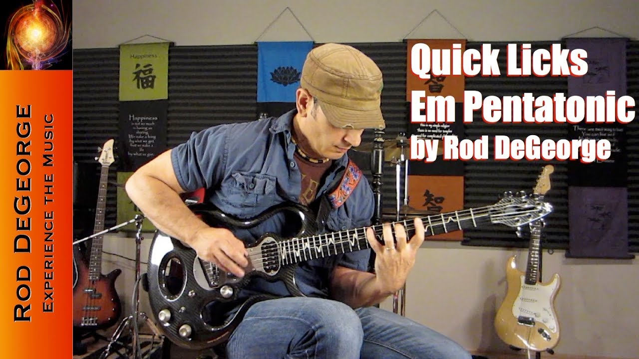 Em Pentatonic Quick Licks by Rod YouTube