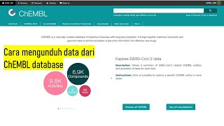 Cara Mengunduh File dari ChEMBL Database
