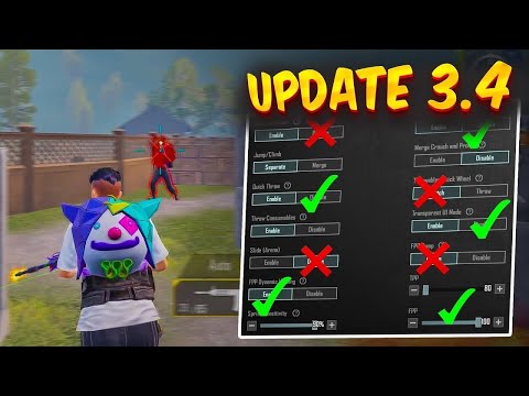 3.4 BGMI /PUBG DINO 🦕 SENSITIVE AND SETTINGS ❤️
