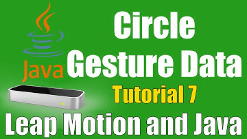 Circle Gesture Data - Leap Motion and Java: Tutorial 7