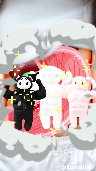 Cecilia's skin changes color when she eats Kuromi, My Melody, and Cinnamoroll 😜 #shorts