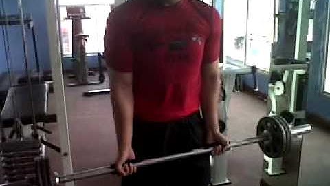 superset tricep pushdown and bicep curl