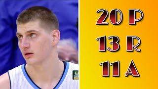 Iconic Nikola Jokić games, first career triple double highlights!