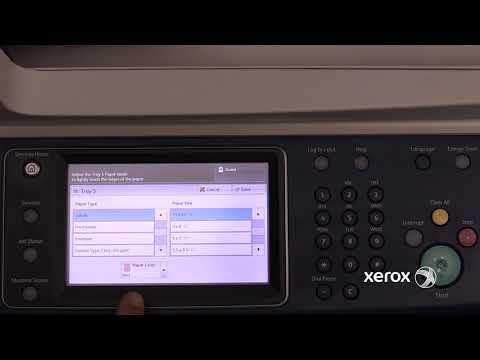 Xerox® WorkCentre® 5335 Family Confirming Paper Tray Attributes