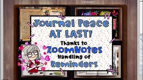 Using ZoomNotes- Journal Peace AT LAST! Thanks to ZoomNotes Handling Of Reminders. #journal_peace. #