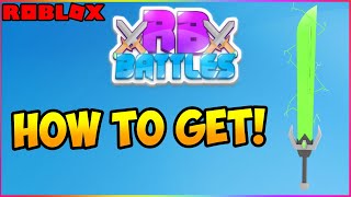 How to get the RB Battles2 green sword! (Roblox)