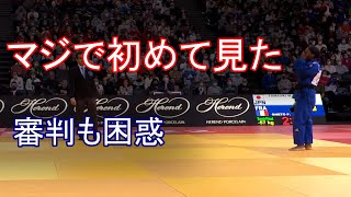 困惑する審判、呆然とする選手　こんなの初めて見た。でも、子供の大会とかならありそう