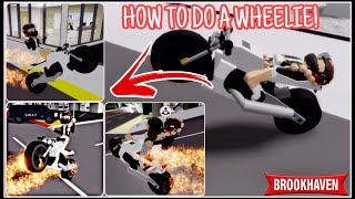 *NEW*RECENTLY ADDED HOW TO DO A WHEELIES BROOKHAVEN RP ROBLOX