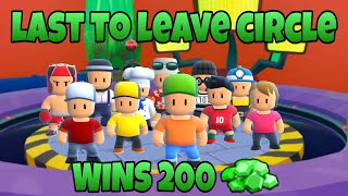 Last To Leave Circle Wins 200 Gems #stumbleguys #lasttoleavechallenge