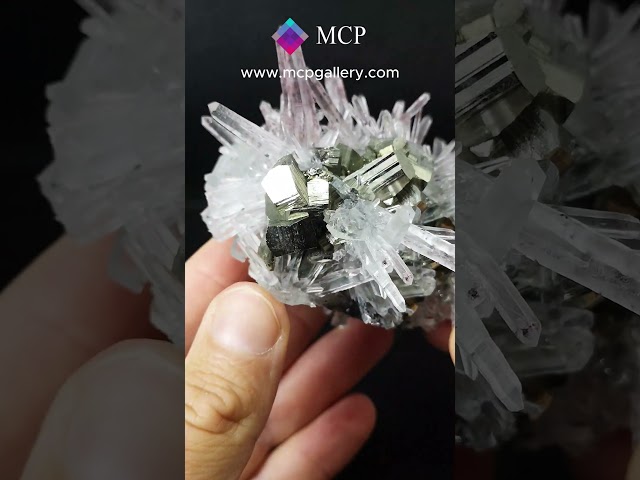 GFS0791 QUARTZ, PYRITE - PERU' #minerals  #crystalshop #gemstone #crystals #gems