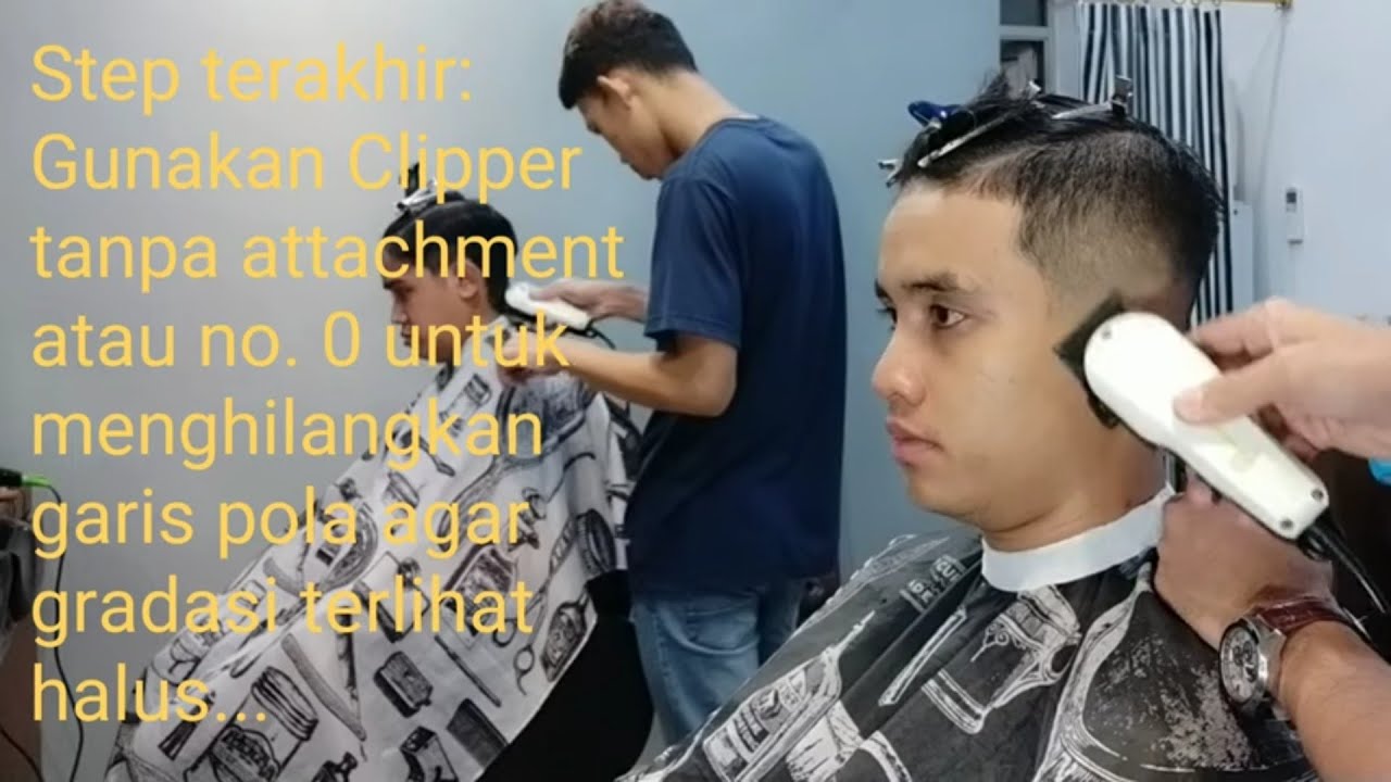 belajar potong rambut dengan penjelasan detail - YouTube
