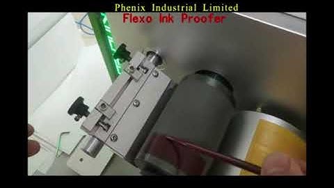 Flexo ink proofing machine
