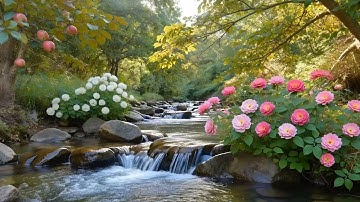 Flowing River of Heaven – Peaceful Water Sounds with Birds for Deep Relaxation, Sleep, and Calm