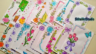 Details 20 BEAUTIFUL BORDER DESIGNS PROJECT WORK DESIGNS A4 SHEET FILE FRONT PAGE DESIGN FOR SCHOOL PROJECTS Update