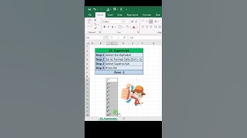 Superscript Function in #microsoft #excel 😱🔥 #viral #education #shorts