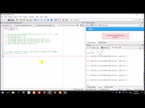 14.0.0 Secant Lines Approaching the Tangent, Calc with Python