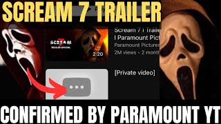 SCREAM 7 TRAILER CONFIRMED ON PARAMOUNT YOUTUBE CHANNEL