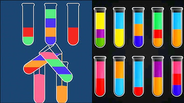 Water Sort Color Puzzle Gameplay , Android Games ios Walkthrough Simulator Think Brain