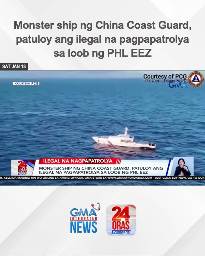 Monster ship ng China Coast Guard, patuloy ang ilegal na pagpapatrolya sa loob... | 24 Oras Weekend