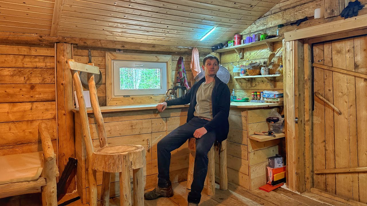 We are turning our hut into a house with handmade furniture - YouTube