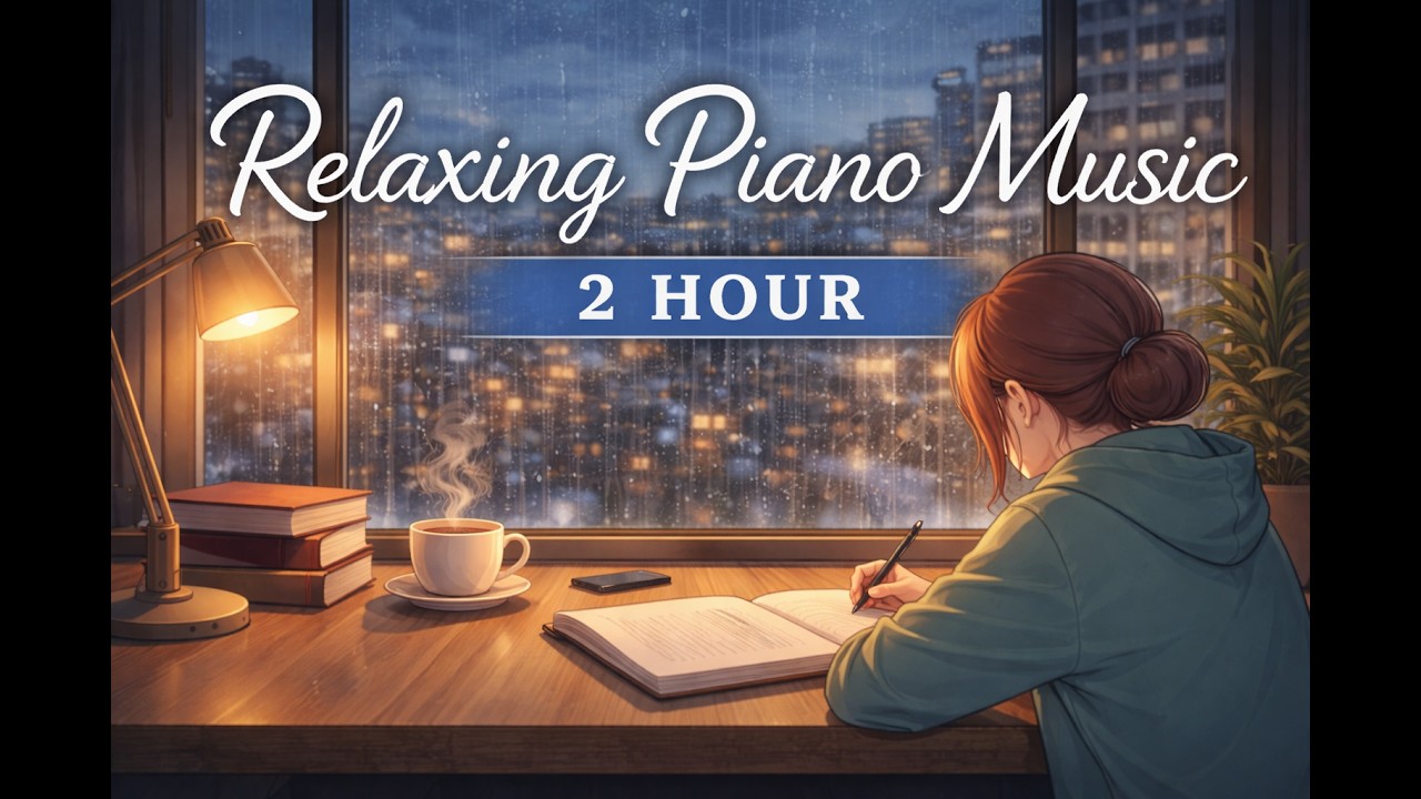 2 Hours of Deep Focus – Relaxing Piano Music with Rain for Studying & Work