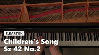 "Children's Song" For Children Sz. 42 No. 2 by B. Bartók