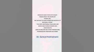 Samuel Hahnemann #homeopathy #shorts #healing #doctor