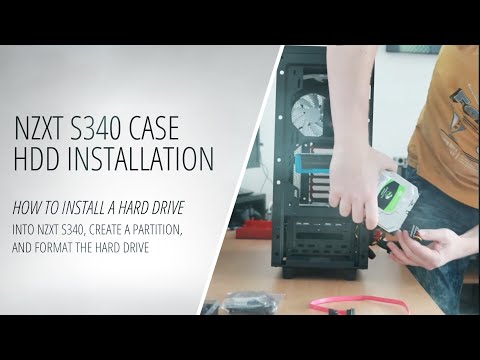 How to Install a Hard Drive into NZXT S340, Create a Partition, and Format the Hard Drive [How to]