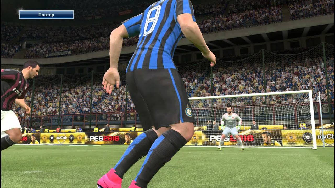 PES 2016 Icardi между ног Palacio