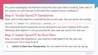 Resolving ImportError: No module named cv2 on Raspberry Pi Project
