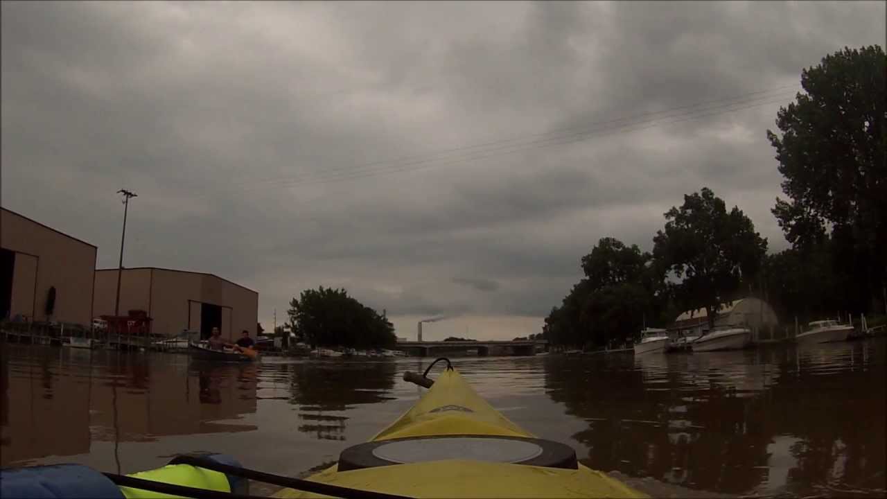 Rough Water Lake Erie Kayaking Michigan (HD) YouTube