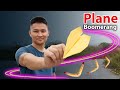 DIY simple paper airplane at home that works like a boomerang