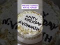 Soft.Sweet.Perfect White Forest Cake🤍 #cake #supportsmallbusiness #homemade #trendingshorts