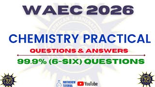 WAEC 2026 Chemistry Practical Expo?🔥 99.9% Accurate Questions & Answers (Alternative A)- PART A