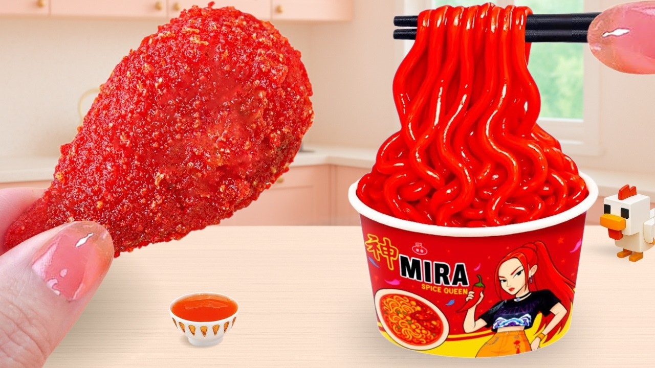 Tasty Chicken Recipe - Best Of Tiny Black Bean Noodles and Cheetos Chicken | Tiny Burger Cheese