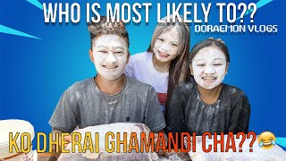 Who Is Most Likely To? || Nepali Siblings Edition || Doraemon vlogs