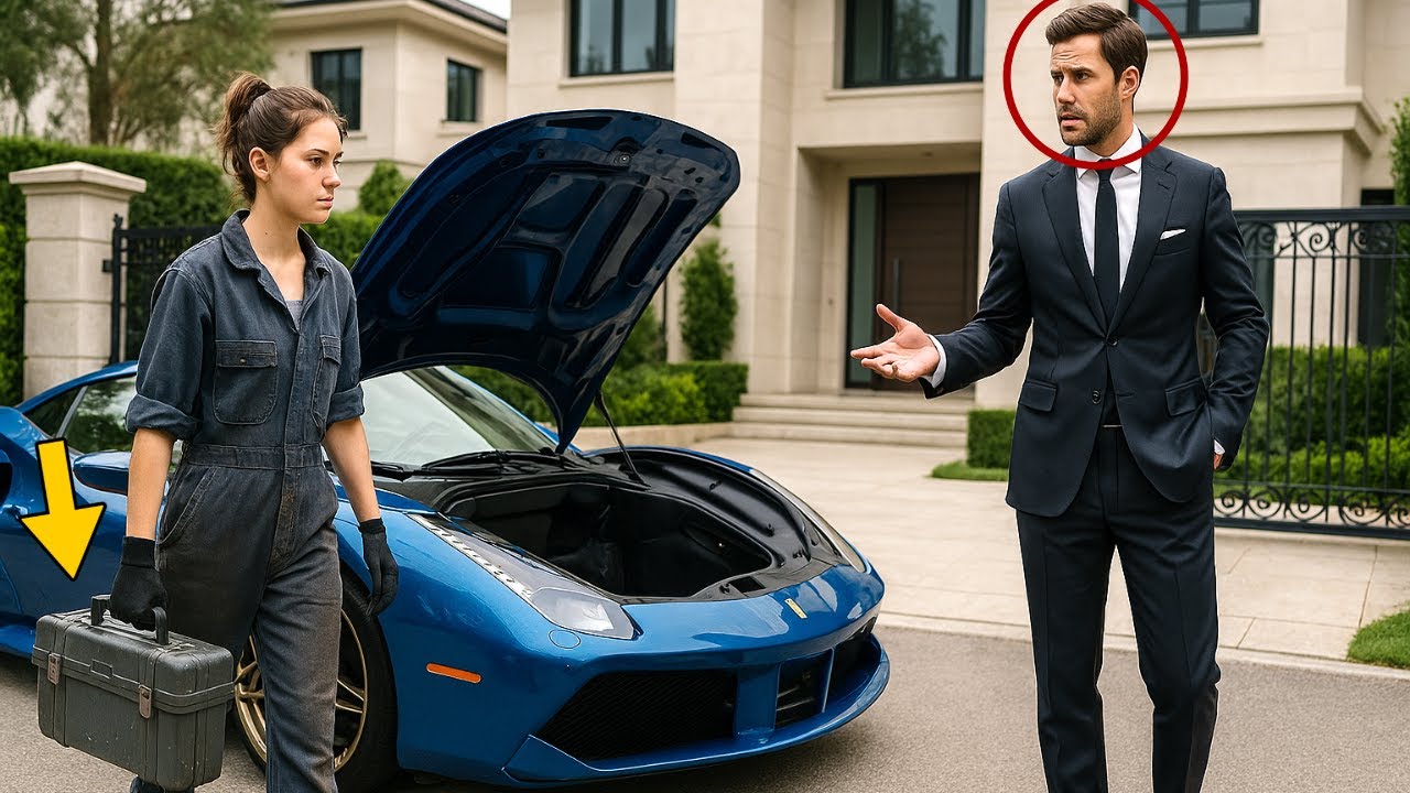 O milionário estava esperando por um mecânico mais velho, mas quem chegou era uma mecânica jovem