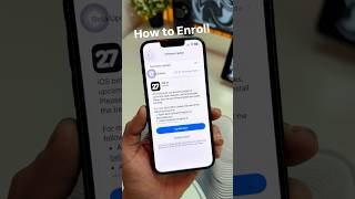 iOS 27 Enrol Now - How to Install iOS 27 Beta #shorts #ios27