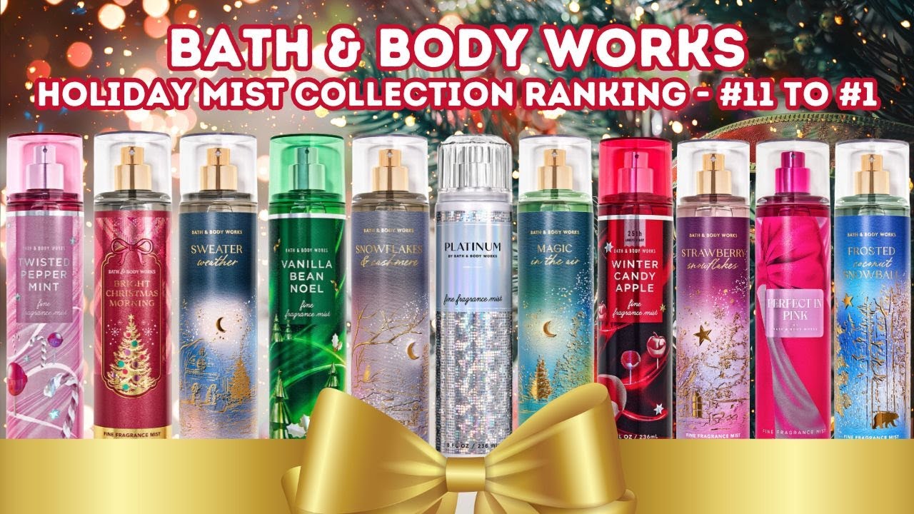 Bath & Body Works Holiday Mist Collection Ranking - #11 to #1