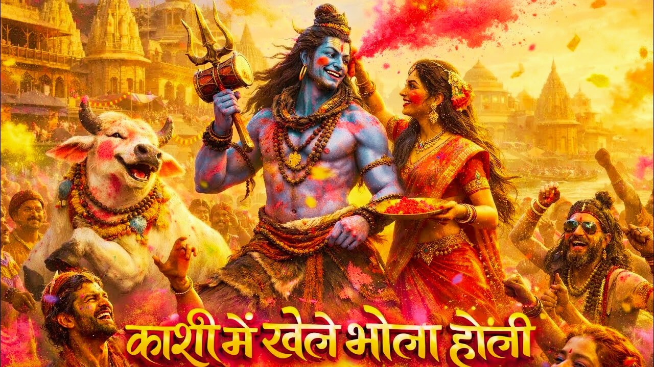 काशी में खेले भोला होली 🔱🎨 | Mahadev Holi Song | Shiv Shankar Holi | Holi Special 2026