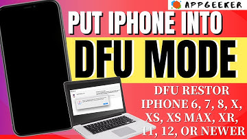 How to Put iPhone into DFU mode | DFU Restore iPhone 6s, 7, 8, X, XS, XS Max, XR, 11, 12