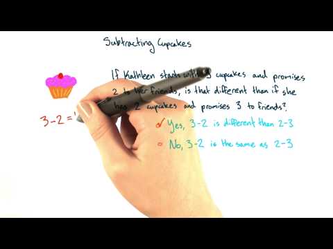 Subtracting cupcakes - Intro Algebra Review