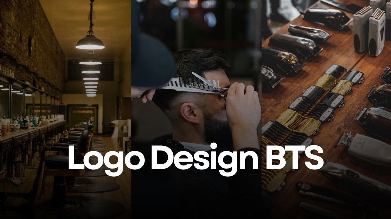 Behind the Scenes Logo Design for a Premium Barber's Shop| Logo Design Process Explained PT1
