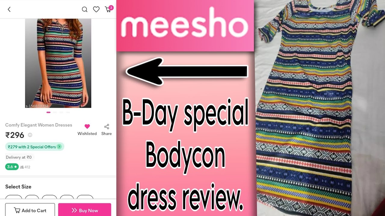 BDay special dress haul cheapest bodycon dress review👆🏻 best