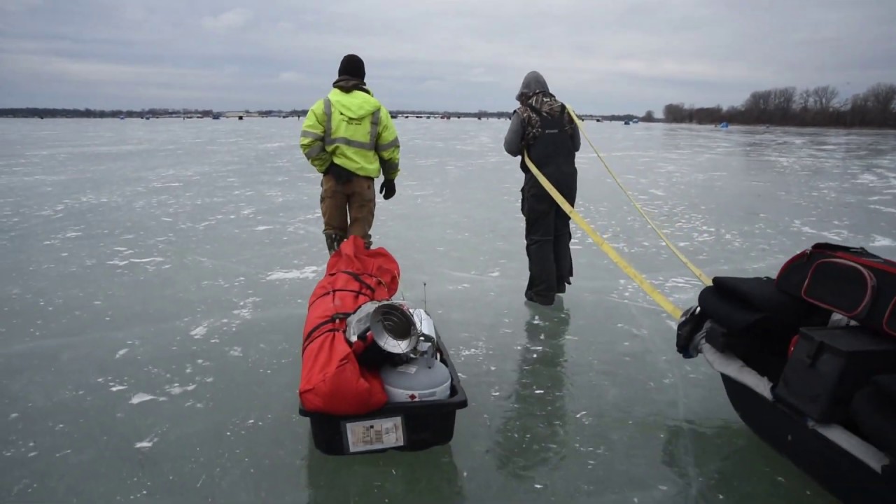 Ice Fishing East Harbor Great Lakes Now YouTube
