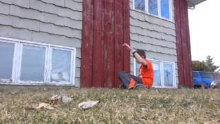 Wall front flip - huge fail!