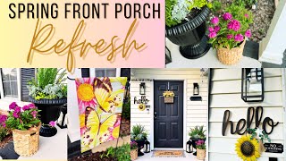 Spring  Front Porch Refresh|Clean & Decorate With Me